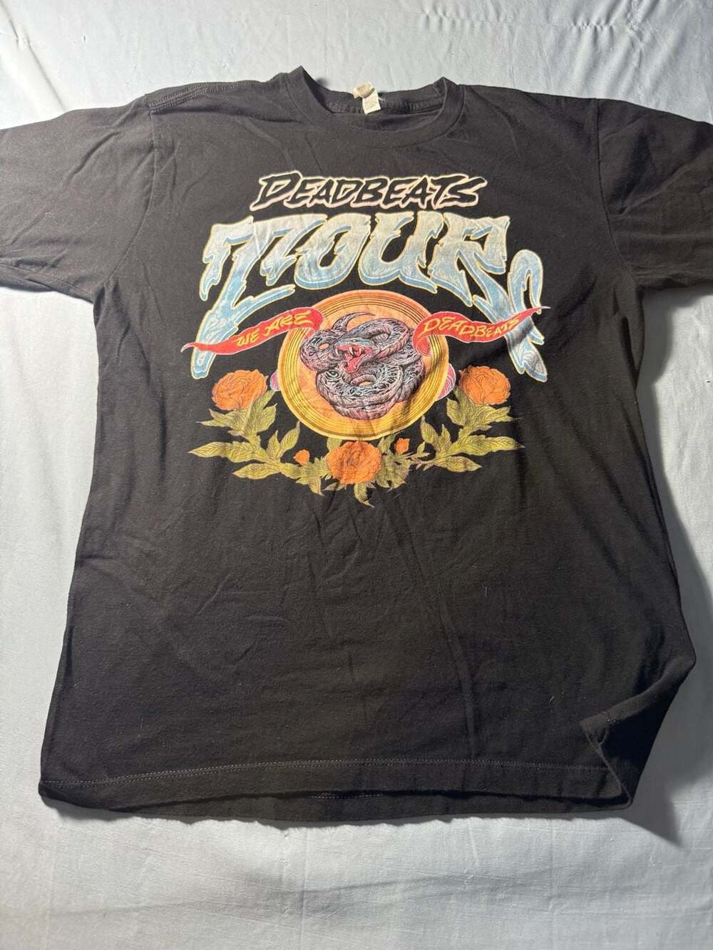 Alstyle Deadbeats Tour 2018 Size M Black T-Shirt
